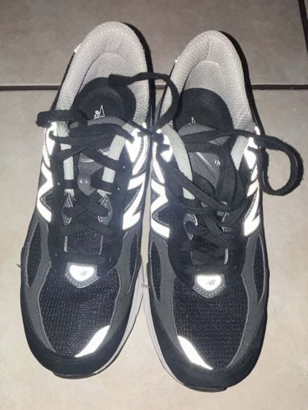 New Balance 990v6 Black Silver size 9.5 Made in USA Preowned Men’s